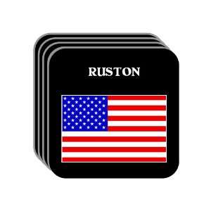 US Flag   Ruston, Louisiana (LA) Set of 4 Mini Mousepad 