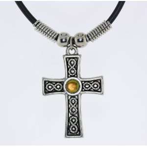   Cabochon Fantasy Ball Infinit Faith Cross Pendant Necklace Jewelry