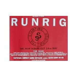  RUNRIG Stamping The ground UK tour Music Poster