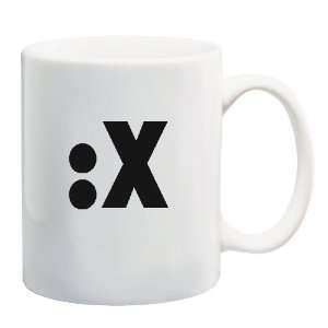  EMOTICON SEALED LIPS Mug Coffee Cup 11 oz 