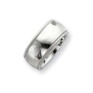   10mm Millgrain Comfort Fit Band Ring Size 6   JewelryWeb Jewelry