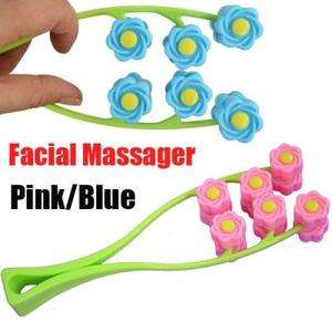 New Handheld Plastic Rolling Ball Facial Massager 7413  