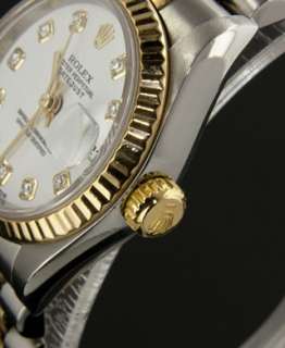 Rolex Ladies Datejust 79173 18k Gold and Stainless Steel w/ Factory 