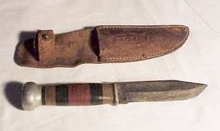   Ka Bar hunting knife Original sheath Union Cutlery Olean NY  