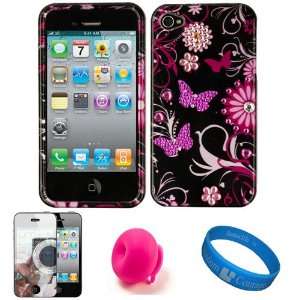   + Pink Rubber Suction Stand + SumacLife TM Wisdom*Courage Wristband