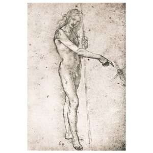  Study for a Youthful St. John the Baptist by Leonardo da 