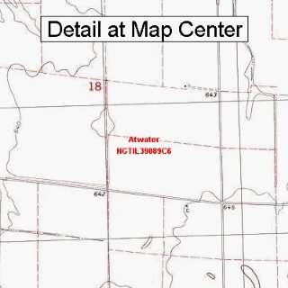  USGS Topographic Quadrangle Map   Atwater, Illinois 