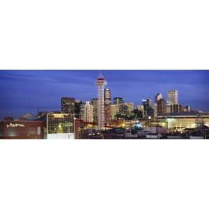 Buildings Lit Up at Dusk, Denver, Colorado, USA by Panoramic Images 