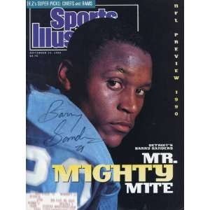  Barry Sanders Autographed Sports Illustrated September 10 