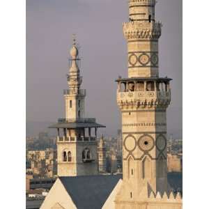  Minarets of Omayade Mosque, Damascus, Syria, Middle East 