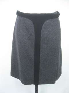 NWT ROBERT RODRIGUEZ Gray Wool Straight Skirt Size 4  