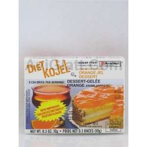 Kojel Diet Orange Sugar Free Jel Dessert 3 oz  Grocery 