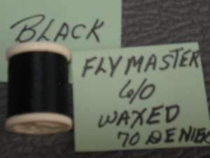 BLACK   FLYMASTER  6/0 WAXED   70 DENIER  