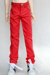 99# Red Jeans/Trousers/Outfit 1/3 SD DOD BJD Dollfie  