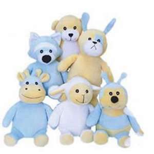  Top Quality Fluffles Baby Stuffed Dog Toys 6pc Asst