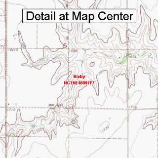  USGS Topographic Quadrangle Map   Bixby, Nebraska (Folded 