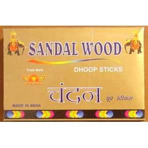  Sun Sandalwood Dhoop Sticks   Large 75 Gram Box