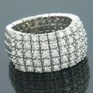 14K Gold Designer Diamond Ring Flexible Design 2.15ct  