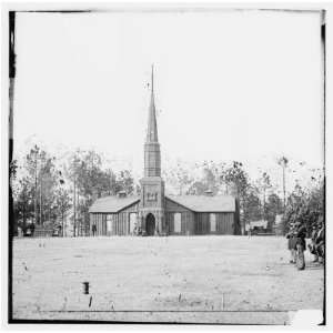  Civil War Reprint Petersburg, Virginia. Church built by 