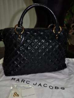 NEW Marc Jacobs Rio Quilted Studded Black Bag Purse Satchel Stardust 