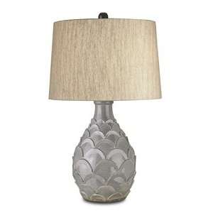 Currey and Company 6664 Roehampton   One Light Table Lamp, Gray Finish 