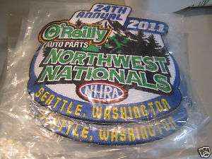 2011 NHRA SEATTLE,WA. OREILLY NORTHWEST NATIONALS EMBROIDERED PATCH 