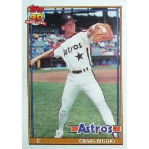 1991 Topps #565 Craig Biggio   Houston Astros  Sports 