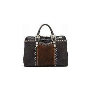   Hand Tooled Leather Single Compartment Briefcase