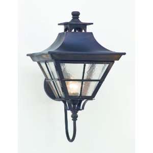  Rockingham Wall Lantern in Charred Iron Size/Bulb Type 23 