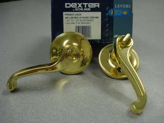 Dexter LASALLE Privacy Lever LH / Polished Brass  