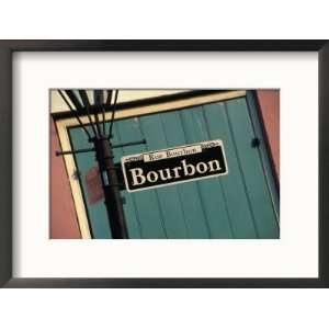  Street Sign for Bourbon Street New Orleans, Louisiana, USA 