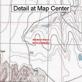  USGS Topographic Quadrangle Map   Bledsoe Ranch, Colorado 
