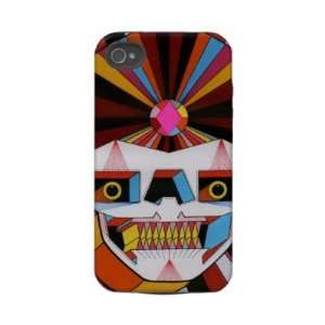  robot skull Iphone 4 Tough Cover Cell Phones 