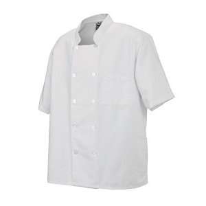   Short Sleeve Double Breasted Chef Coat   Poly Cotton
