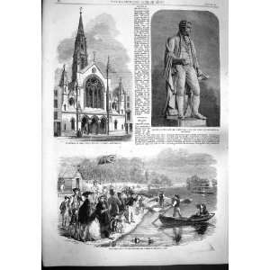  1861 STATUE ROBERT HALL LEEDS PETERS CHURCH REGENTS