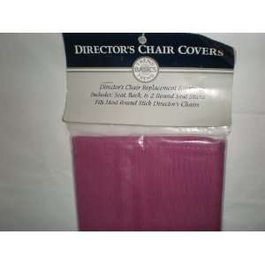  Rose Directors Chair Covers Seat, Back and 2 Round Seat 