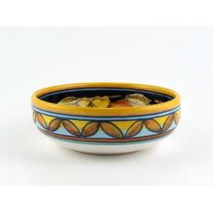 Hand Painted Italian Ceramic 6.9 inch Soup & Pasta Bowl 