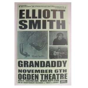 Elliott Smith Handbill Concert Poster Grandaddy At The Ogden Theatre 