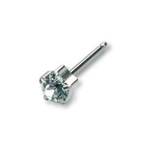  DISCONTINUED*Blomdahl Silver Titanium Tiffany Crystal (4 