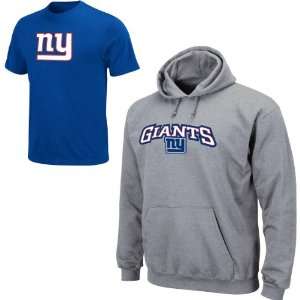   York Giants Big & Tall Hood & T Shirt Combo 3X Big