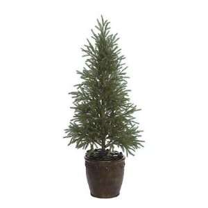 Autograph Foliages W 70001   4 Foot Plastic Picea Pine Tree   Green