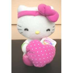  Hello Kitty w/ Pink Polka Dot Heart Plush Toys & Games