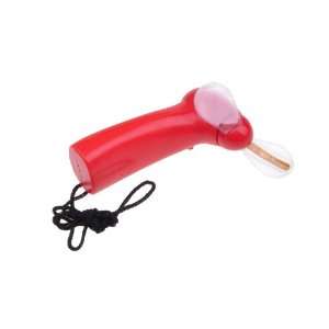  Handheld Portable Mini LED Color Matrix Light Up Fan Red 