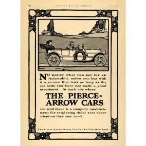  1913 Ad Pierce Arrow Motor Cars Sightseeing Artistic 
