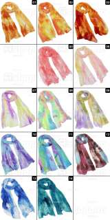 Girls Womens Colorful Mixed Candy Colour Long Soft Scarf Wrap Shawl 