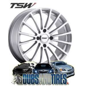  15 Inch 15x6.5 TSW wheels MALLORY Silver wheels rims Automotive