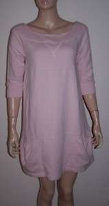 JUICY COUTURE pink off shoulder french terry dress sz s  
