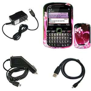 iNcido Brand Motorola Grasp WX404 Combo Purple Love Protective Case 