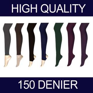 150Denier Opaque Ankle Stirrup Tights Stocking Leggings  