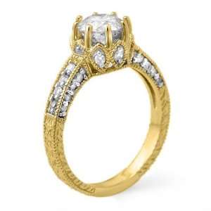  Natural 1.75 ctw Diamond Ring 14K Yellow Gold Jewelry